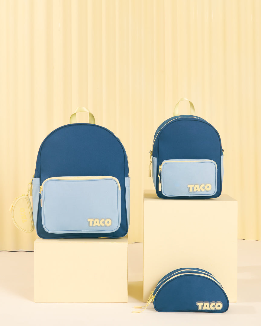 121249-40-SYDNEYNAVYBLUE-09-TACO | SYDNEY BLUE BACKPACK-Kids Backpacks | Accessories-Yellow Shoes-Yellow Shoes