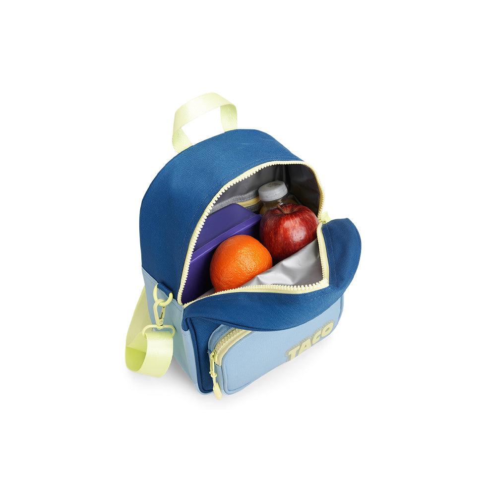 121251-40-ALEXISNAVYBLUE-05-TACO | ALEXIS BLUE LUNCH BAG-Kids Lunch Bags | Accessories-Yellow Shoes-Yellow Shoes