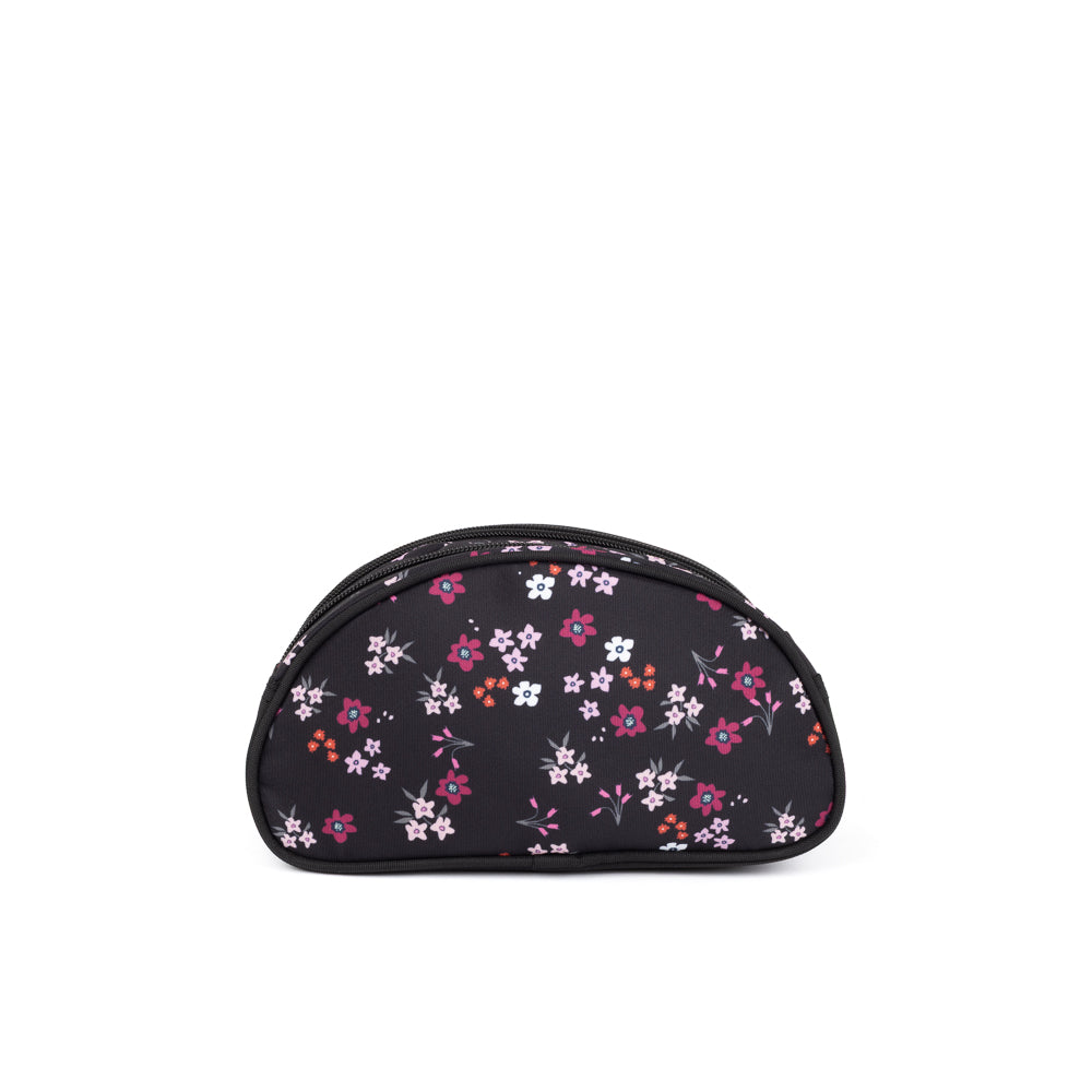 Yellow Shoes | Kids Pencil Cases | Accessories | LOUIS GARNEAU I FLEURS  ETUI A CRAYONS DEMI-LUNE | 122302-98-LGFLORALETUIACRAYONS2COMPARTIMENTS-04-LOUIS GARNEAU | FLOWERS PENCIL CASE-Kids Pencil Cases | Accessories-LOUIS GARNEAU-Yellow Shoes