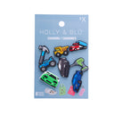 122330-40-8CHARMSCHAUSSURES-01-8917900033-SET OF 8 SHOE CHARMS-Shoe Charms | Accessories-Yellow-Yellow Shoes