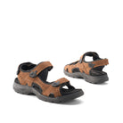 122358-10-LEONARDO-02-LEONARDO-Men's Sandals-Yellow-Yellow Shoes