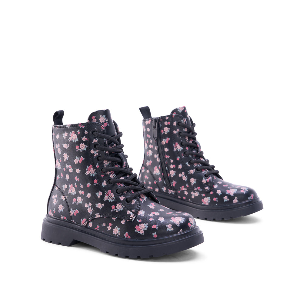 Yellow Shoes | Toddler Kids Fashion Light Boots | MELODY TDLR FLORAL | 122400-04-MELODY_TDLR_FLORAL-02-MELODY TDLR FLORAL-Toddler Kids Fashion Light Boots-Yellow-Yellow Shoes