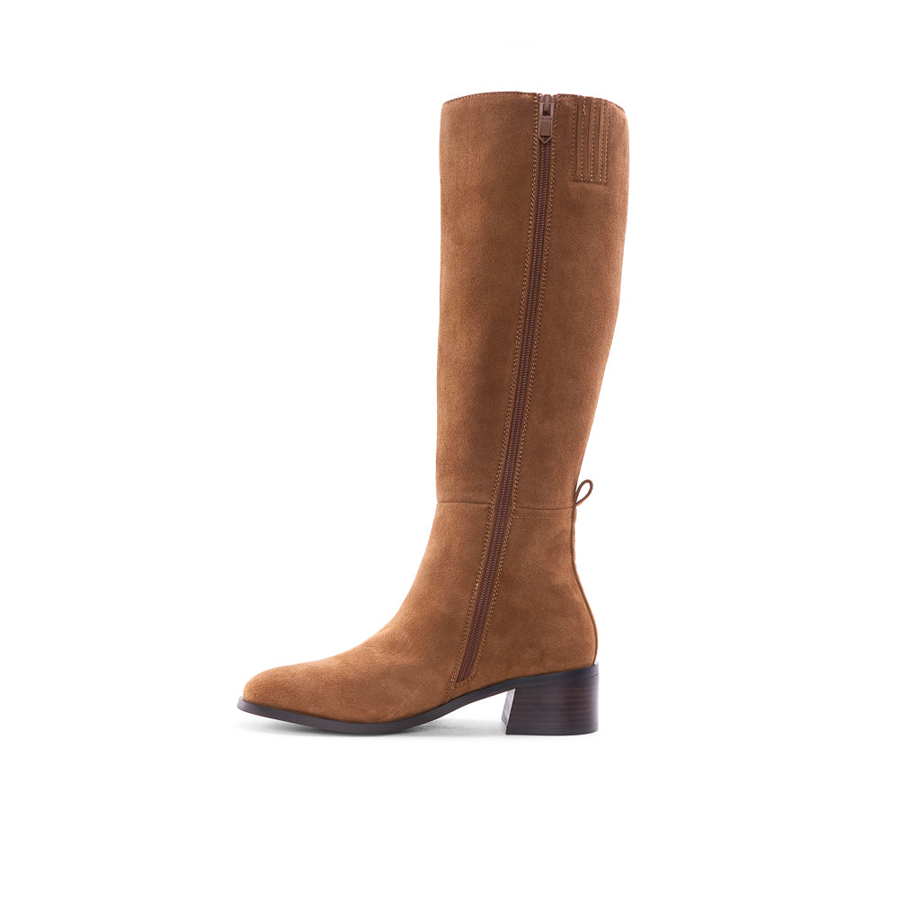 122433-31-LARA_HAUTE-04-LARA HAUTE-Women's Fashion Light Boots-Yellow-Yellow Shoes