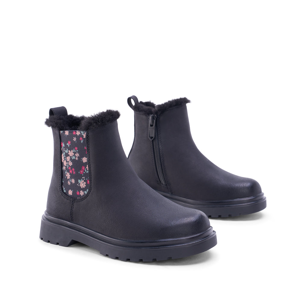 Yellow Shoes | Toddler Kids Fashion Light Boots | PRESLEY TDLR FLORAL | 122698-04-PRESLEY_TDLR_FLORAL-02-PRESLEY TDLR FLORAL-Toddler Kids Fashion Light Boots-Yellow-Yellow Shoes