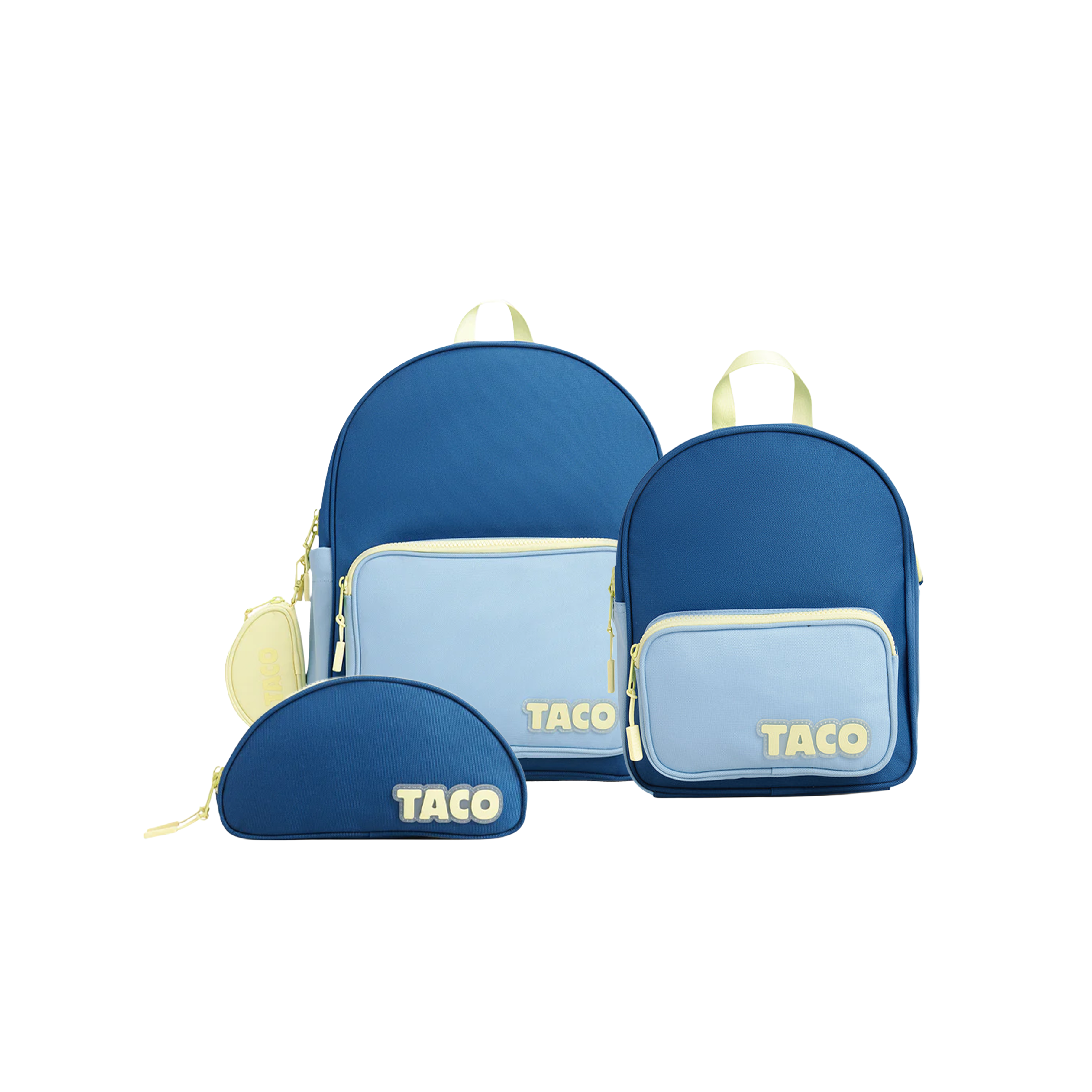 Yellow Shoes | Kids Backpacks | Accessories | Ensemble Taco Bleu de la rentrée | 