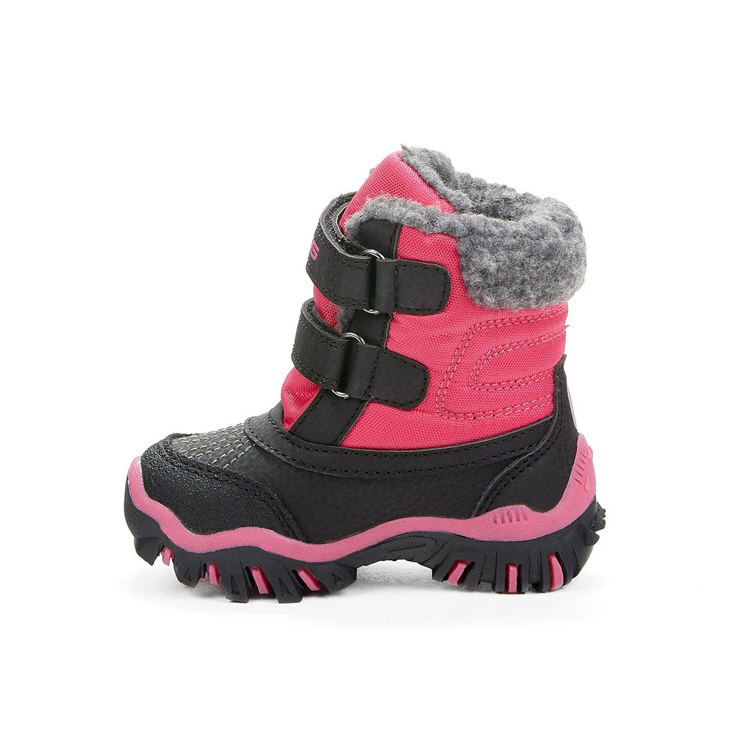 Yellow Shoes | Baby Girls Winter Boots | Raven Velcro | 108015-57-ravenvelcro-3-Raven Velcro-Baby Girls Winter Boots-Riverland Storm Gear-Yellow Shoes
