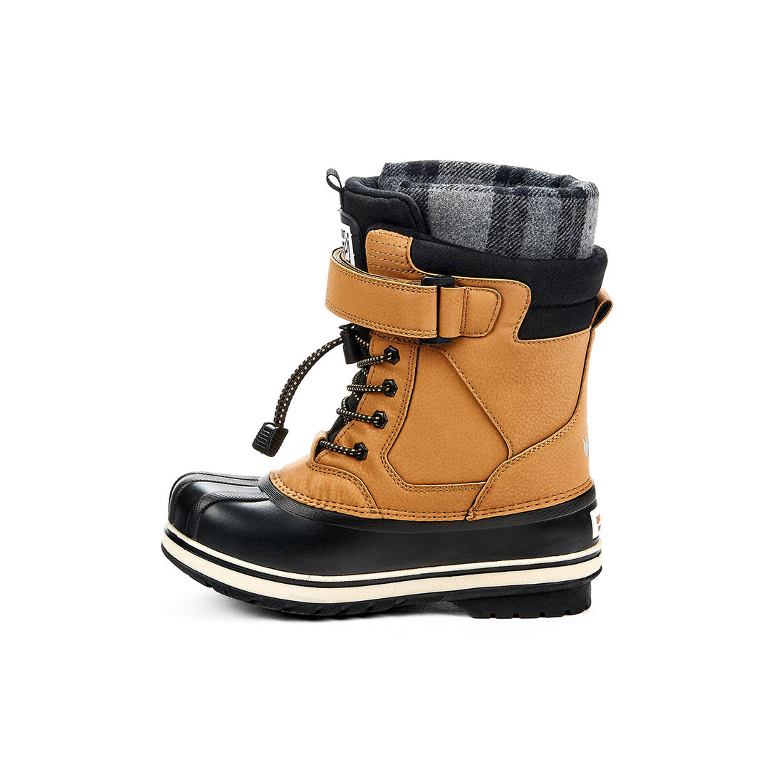 Yellow Shoes | Boys-Winter Boots-Snow Sports-Feltpack | Angoon Boy | 108118-66-angoon-3-Angoon Boy-Junior Kids Winter Boots-Yeti-Yellow Shoes