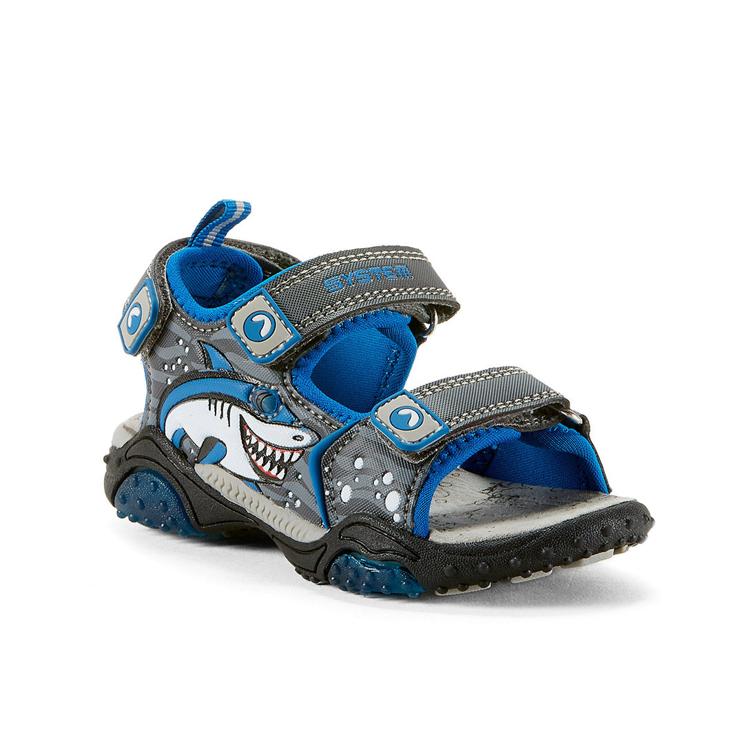 Yellow Shoes | Toddler Kids Sandals | Blue Shark | 109041-05-blueshark-02_ddbf5d0f-efcd-4ced-b9e7-12953eb4bf22-Blue Shark-Toddler Kids Sandals-System-Yellow Shoes