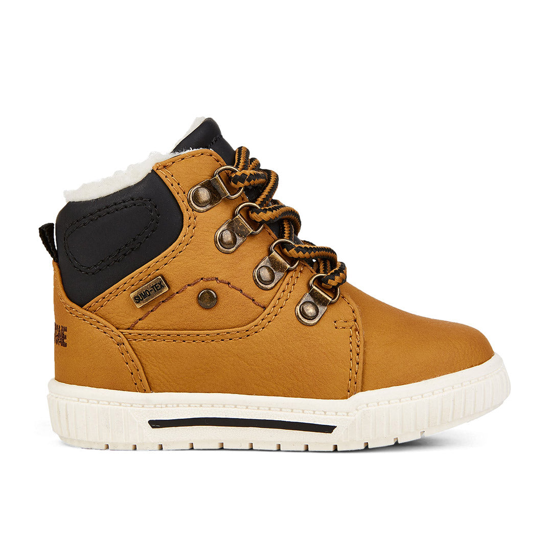 Yellow Shoes | Baby-Bootie-Boys-Laced | Terry | 109642-66-terry-01_554b693d-2c4f-453e-ab9e-98b0d315a405-1897400047-Terry-Baby Booties-Riverstone-Yellow Shoes