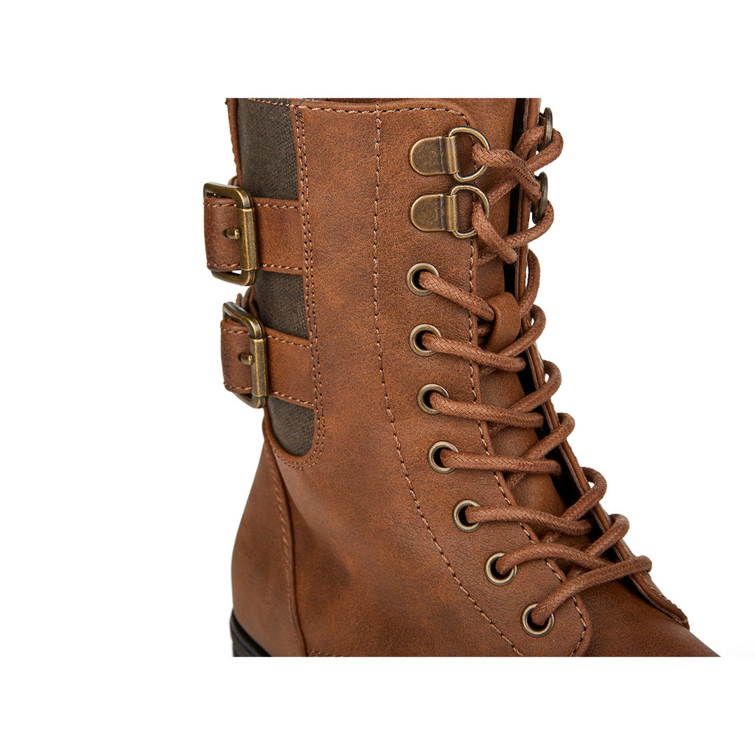 Yellow Shoes | Missy-Light Boots-Casual-Flat & Med. Shaft | Chestnut Jr | 109673-31-chestnutYTH-06_807f9c8b-84e3-41fa-81cc-10b88363a68b-Chestnut Jr-Junior Kids Fashion Light Boots-Miss Chelsee-Yellow Shoes