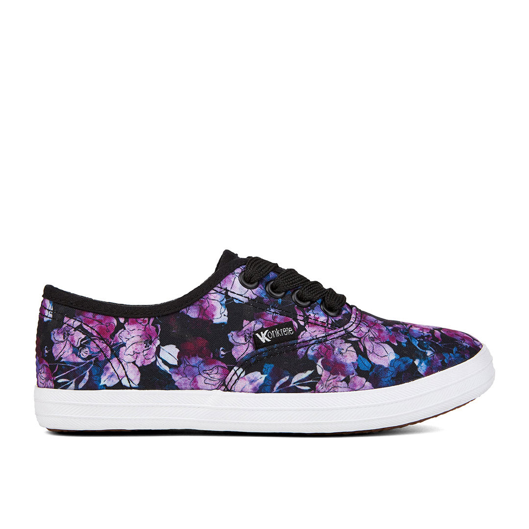 Yellow Shoes | Youth-Athletic-Girls Athleisure-Low | Viola Floral | 109682-04-violafloral-01_1db56b5f-7b85-42fc-95d3-3a3a3deec433-Viola Floral-Toddler Kids Athletic Shoes-Konkrete-Yellow Shoes