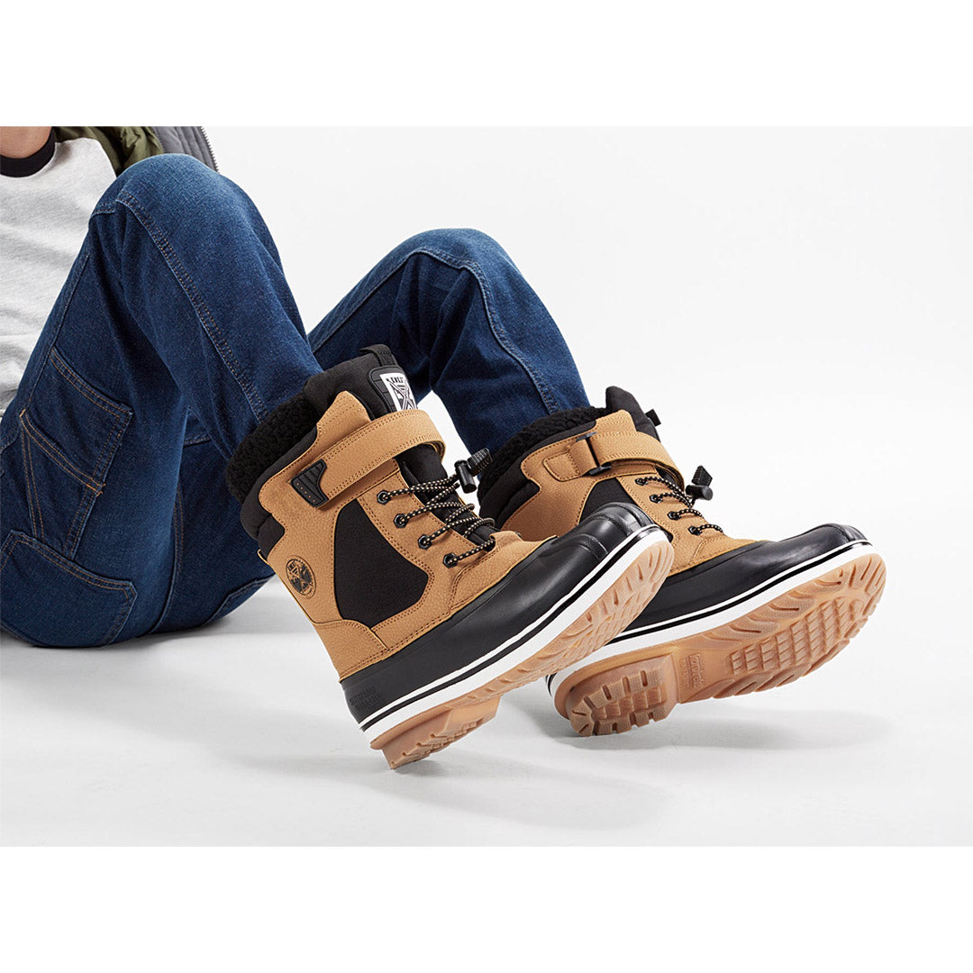 Yellow Shoes | Boys-Winter Boots-Snow Sports-Feltpack | Blackice | 109870-66-blackice-07_dc01be5a-a6ff-4bc3-aa4d-3049d465e082-Blackice-Junior Kids Winter Boots-Konkrete-Yellow Shoes