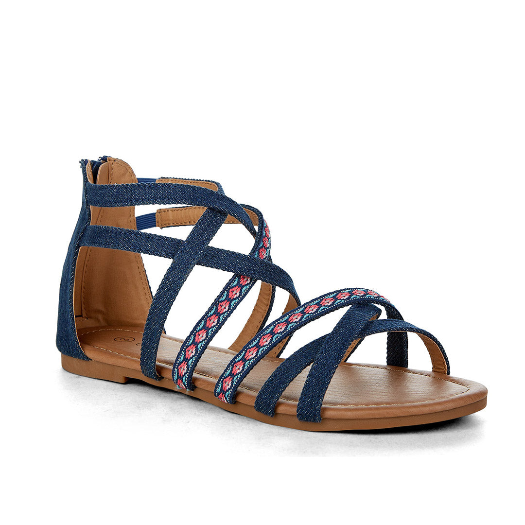 Yellow Shoes | Junior Kids Sandals | Nelly | 110868-39-nelly-03-Nelly-Junior Kids Sandals-Miss Chelsee-Yellow Shoes