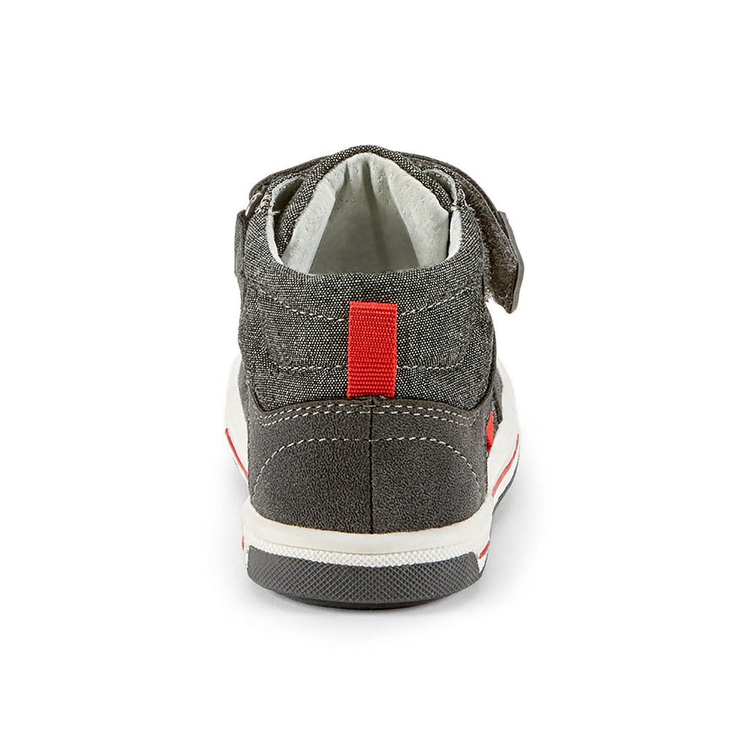 Yellow Shoes | Baby-Bootie-Boys-Velcro | Overcast | 111732-05-overcast-4-Overcast-Baby Booties-Konkrete-Yellow Shoes