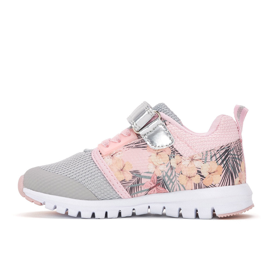 Yellow Shoes | Toddler-Athletic-Girls Running-Hi-Tech | Flowered | 113069-38-FLOWERED-3-Flowered-Baby Athletic Shoes-Yellow-Yellow Shoes