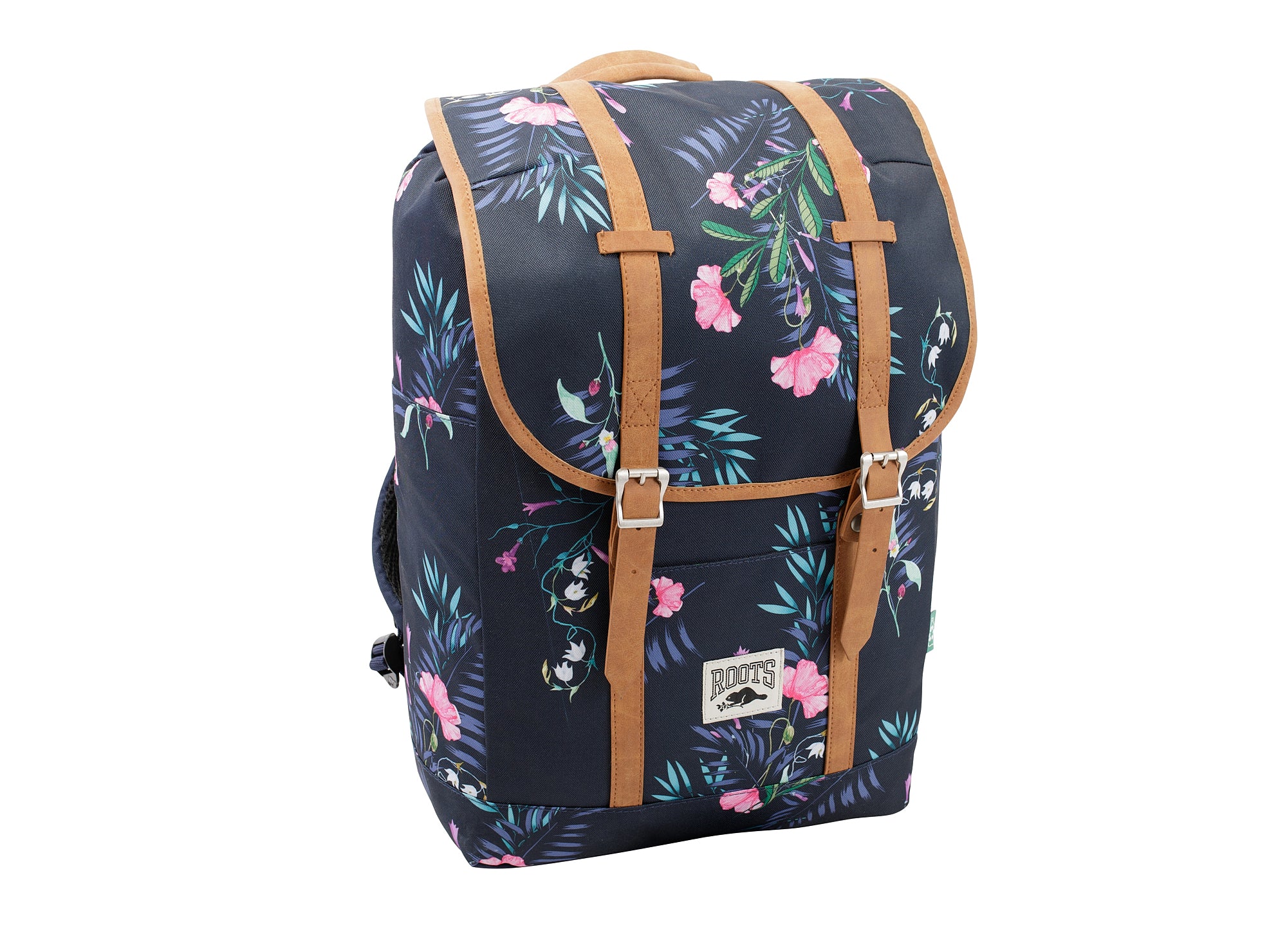 Yellow Shoes | Accessories-Girls-School Items-Backpack | Roots Sac à dos bleu floral | 113798-71-RTS4811-839-2297100032-Roots Blue Floral Backpack-Kids Backpacks | Accessories-Roots-Yellow Shoes