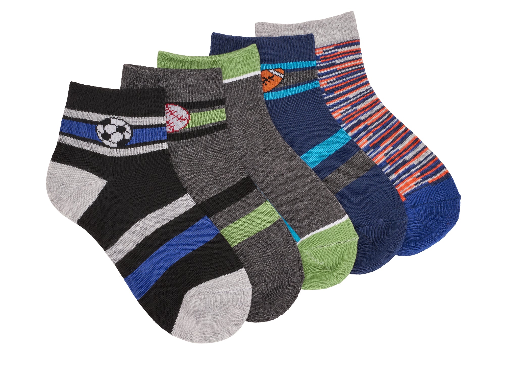 Yellow Shoes | Accessories-Boys-Socks-Anklet | POINT ZERO - 5 paires de bas pour enfants TAILLE 5-8 | 115206-00-POINTZERO-5PAIRESDEBASPOURENFANTSCOOLSPORTS5-8-1-2432800032-POINT ZERO - 5 Pairs of socks for kids SIZE 5-8-Kids Socks | Accessories-Point Zero-Yellow Shoes