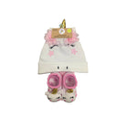 115442-68-ENSEMBLEBONNETBAS06MOISLICORNE-01-2454300032-Cap & socks set 0-6 months unicorn-Kids Socks | Accessories-Yellow-Yellow Shoes