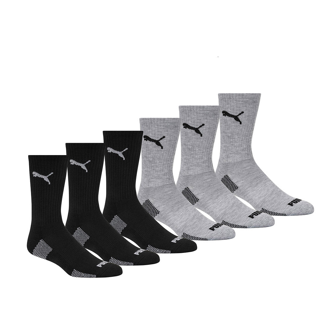 116523-15-PUMA-6-paires-de-bas-pour-hommes-P116388007-01-116523-15-PUMA | 6 Pairs of Socks for Men-Men's Socks | Accessories-Puma-Yellow Shoes