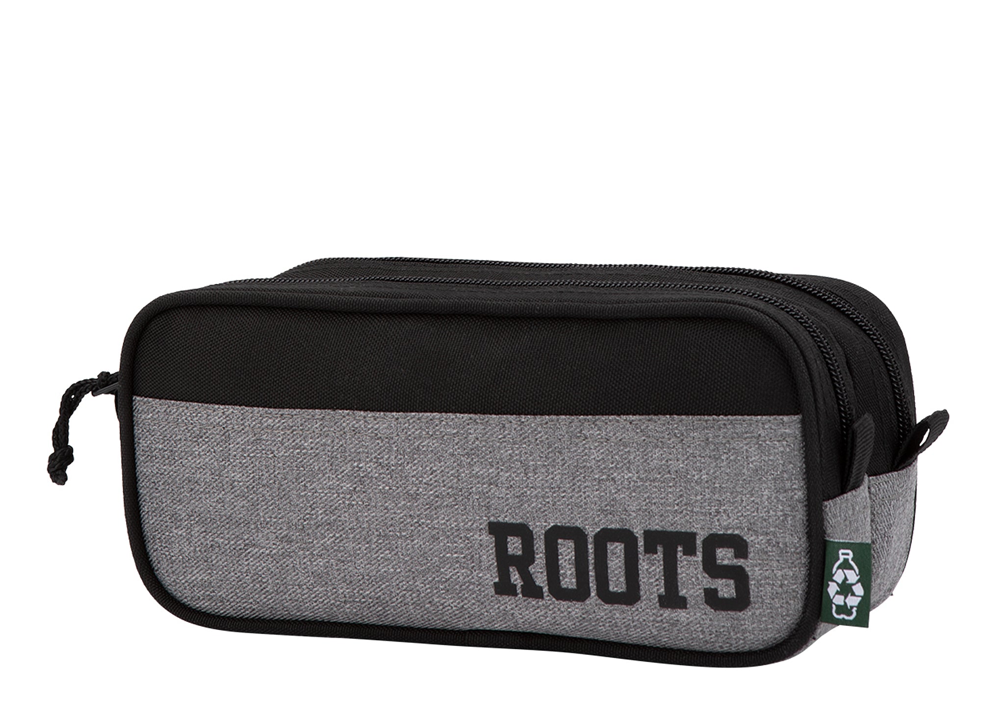Yellow Shoes | Kids Pencil Cases | Accessories | ROOTS GRIS ÉTUI À CRAYONS 2 COMPARTIMENTS | 116984-05-ROOTS_GRIS_ETUI_A_CRAYONS_2_COMPARTIMENTS-01-2600800032-ROOTS GREY 2 COMPARTMENTS PENCIL CASE-Kids Pencil Cases | Accessories-Roots-Yellow Shoes