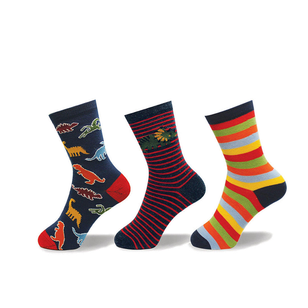 Yellow Shoes | Accessories-Boys-Socks-Sport | POINT ZERO - 3 paires de chaussettes pour enfants POINTURES 5-8 | 117143-00-POINTZERO3PAIRESDEBASPOURENFANTSTAILLE58DINOSAURE-2619200032-POINT ZERO - 3 Pairs of socks for kids SIZE 5-8-Kids Socks | Accessories-Point Zero-Yellow Shoes