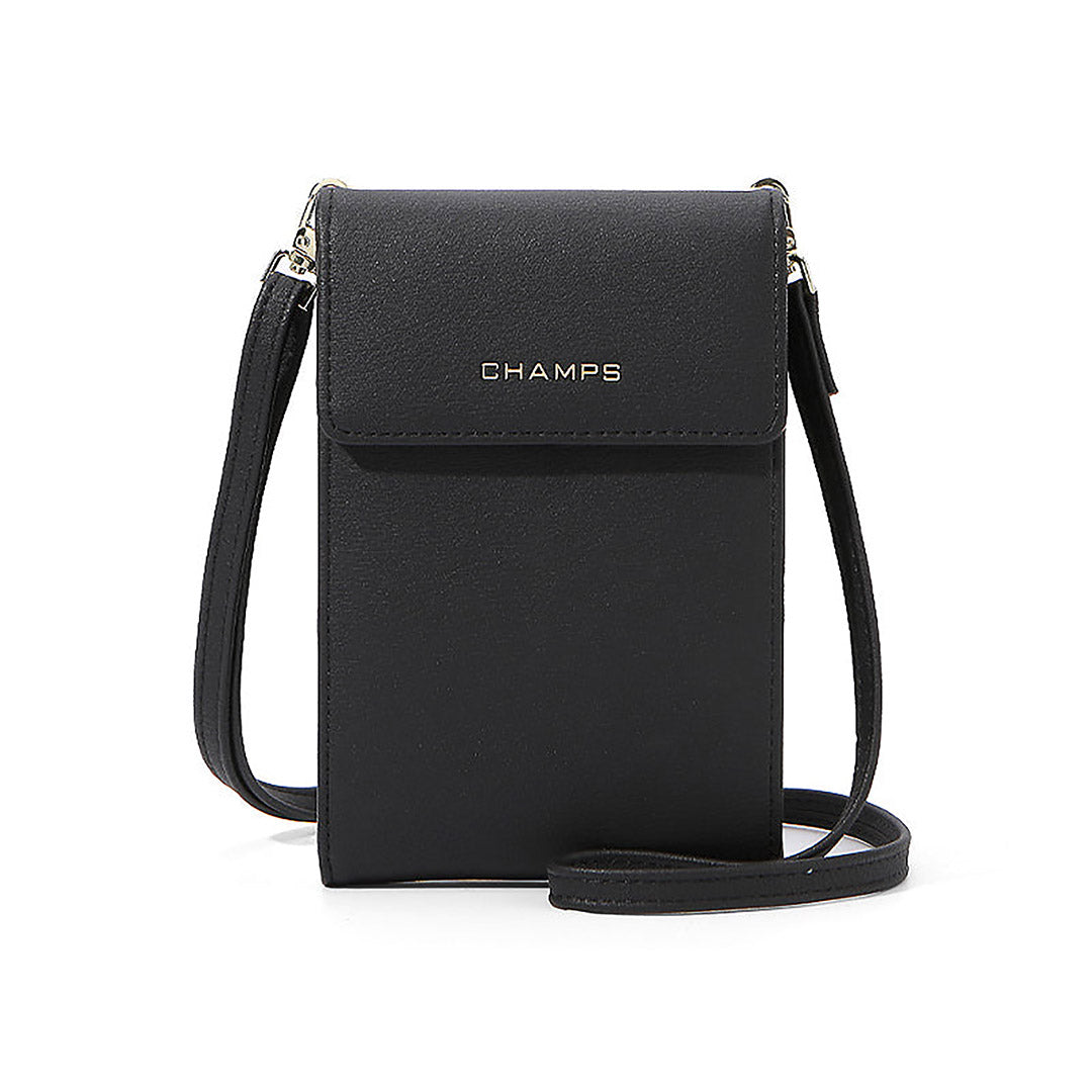 118497-01-CHAMPS_Sac_a_bandouliere_pour_cellulaire-01-118497-01-CHAMPS | Smartphone sling bag-Women's Handbags | Accessories-Champs-Yellow Shoes